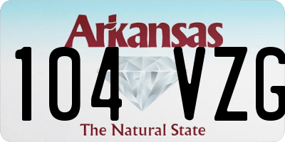 AR license plate 104VZG