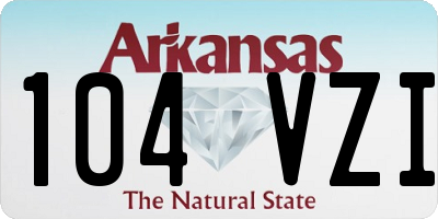 AR license plate 104VZI