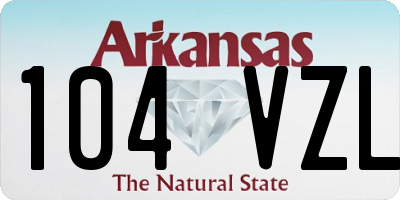 AR license plate 104VZL