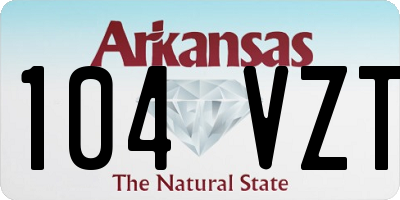 AR license plate 104VZT