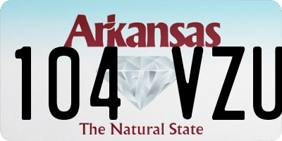 AR license plate 104VZU