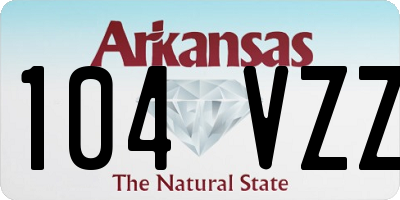 AR license plate 104VZZ