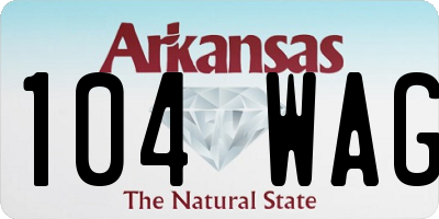 AR license plate 104WAG
