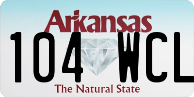 AR license plate 104WCL