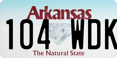 AR license plate 104WDK
