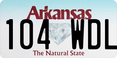 AR license plate 104WDL
