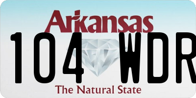 AR license plate 104WDR