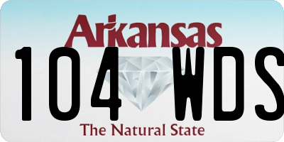 AR license plate 104WDS