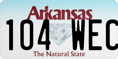 AR license plate 104WEC