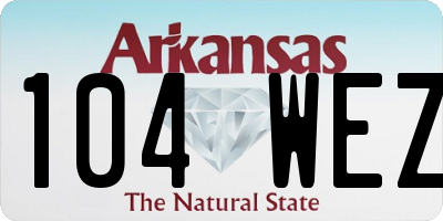 AR license plate 104WEZ