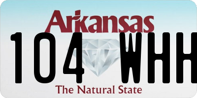AR license plate 104WHH