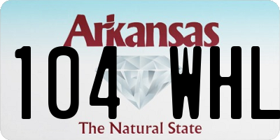 AR license plate 104WHL
