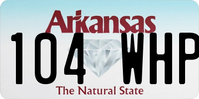 AR license plate 104WHP