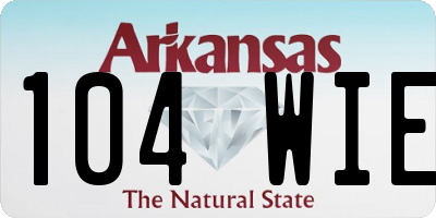 AR license plate 104WIE