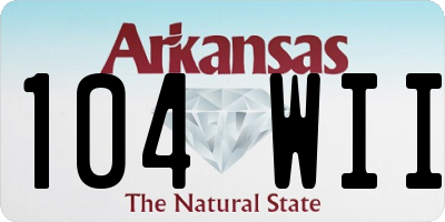 AR license plate 104WII