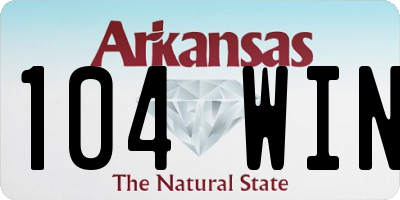 AR license plate 104WIN