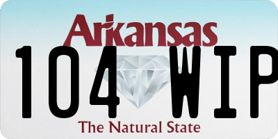 AR license plate 104WIP