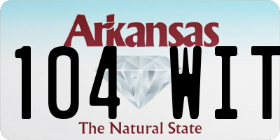 AR license plate 104WIT