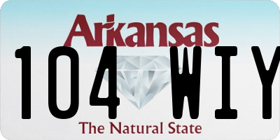 AR license plate 104WIY