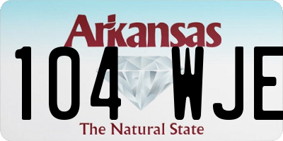 AR license plate 104WJE