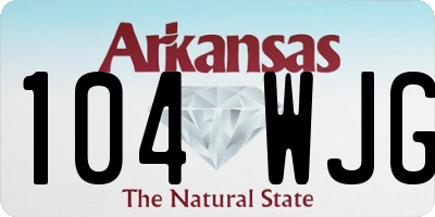 AR license plate 104WJG