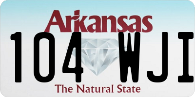 AR license plate 104WJI