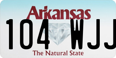 AR license plate 104WJJ