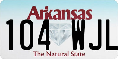 AR license plate 104WJL