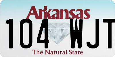 AR license plate 104WJT