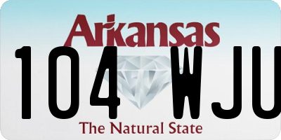 AR license plate 104WJU