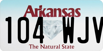 AR license plate 104WJV