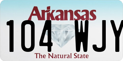 AR license plate 104WJY