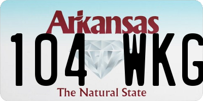 AR license plate 104WKG