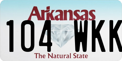 AR license plate 104WKK