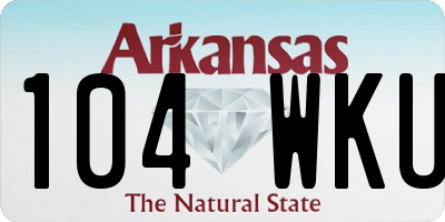 AR license plate 104WKU