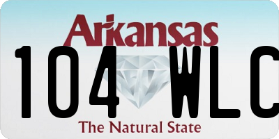 AR license plate 104WLC