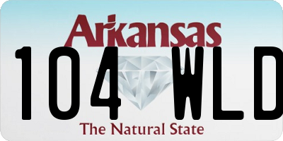 AR license plate 104WLD