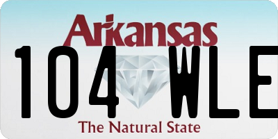 AR license plate 104WLE