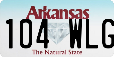 AR license plate 104WLG