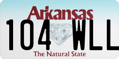 AR license plate 104WLL
