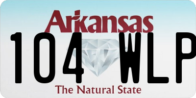 AR license plate 104WLP
