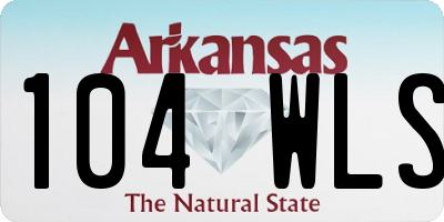 AR license plate 104WLS