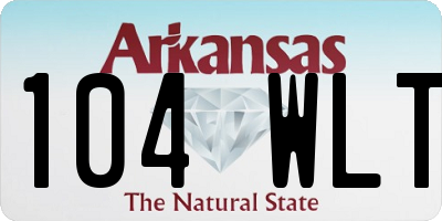 AR license plate 104WLT