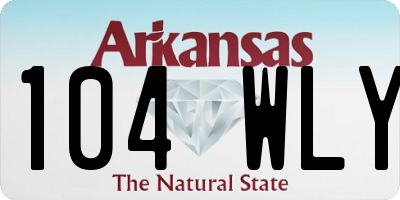 AR license plate 104WLY