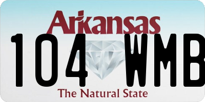 AR license plate 104WMB