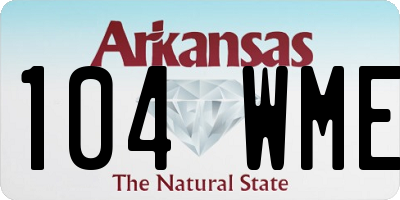 AR license plate 104WME