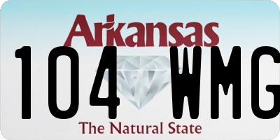 AR license plate 104WMG