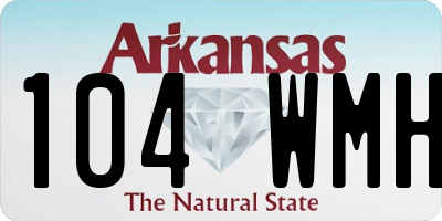 AR license plate 104WMH