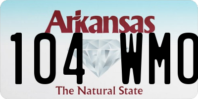 AR license plate 104WMO