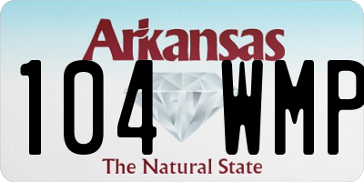 AR license plate 104WMP